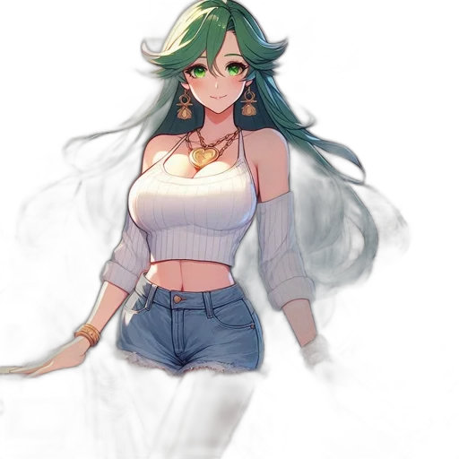 dress, staff, weapon, flower transparent PNG cut-out