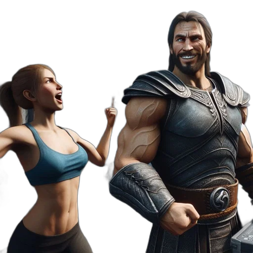 concept art, 3d render, fantasy art, comic book art transparent PNG cut-out