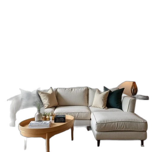 furniture, 3d render, photorealistic, concept art transparent PNG cut-out