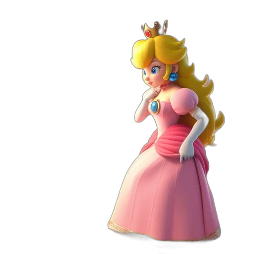 dress, crown, 3d render, concept art transparent PNG cut-out