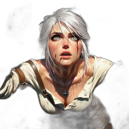 face, concept art, fantasy art, photorealistic transparent PNG cut-out