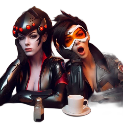mask, cyberpunk, concept art, fantasy art transparent PNG cut-out