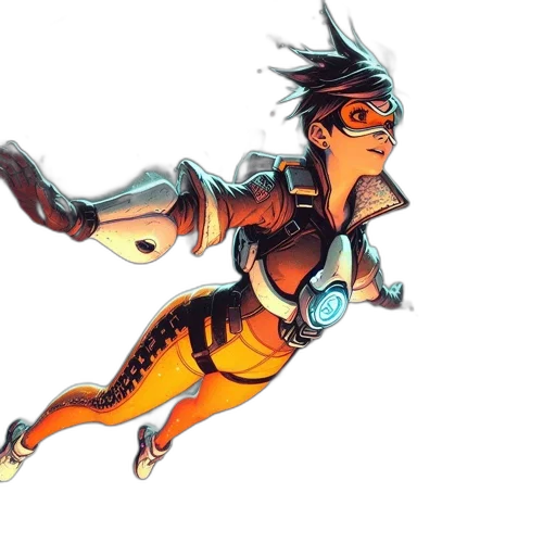 dragon, robot, concept art, cyberpunk transparent PNG cut-out