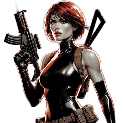 weapon, comic book art, concept art, cyberpunk transparent PNG cut-out