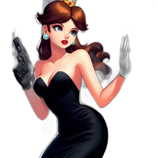 dress, cartoon, concept art, comic book art transparent PNG cut-out