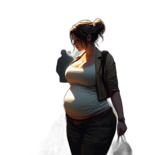 bottle, dress, staff, photorealistic transparent PNG cut-out