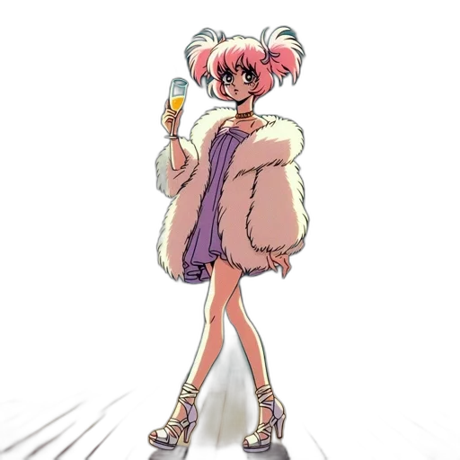 jacket, dress, weapon, staff transparent PNG cut-out