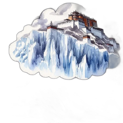 building, concept art, watercolor, fantasy art transparent PNG cut-out
