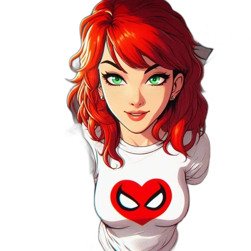 dress, comic book art, cartoon, fantasy art transparent PNG cut-out