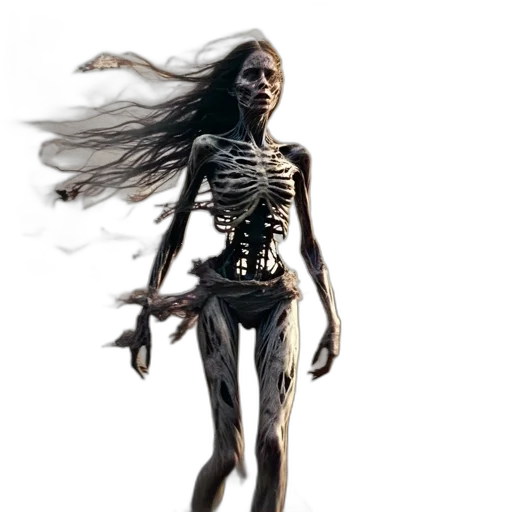 creature, dress, concept art, 3d render transparent PNG cut-out