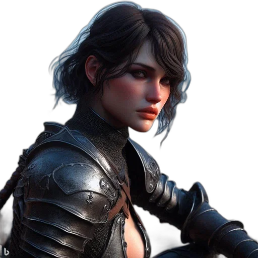 jacket, face, sword, weapon transparent PNG cut-out