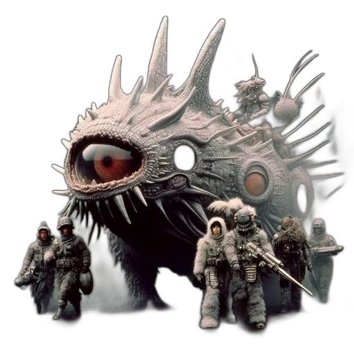 creature, dragon, mask, concept art transparent PNG cut-out