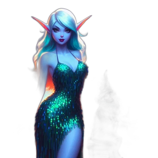 dress, fantasy art, concept art, pixel art transparent PNG cut-out