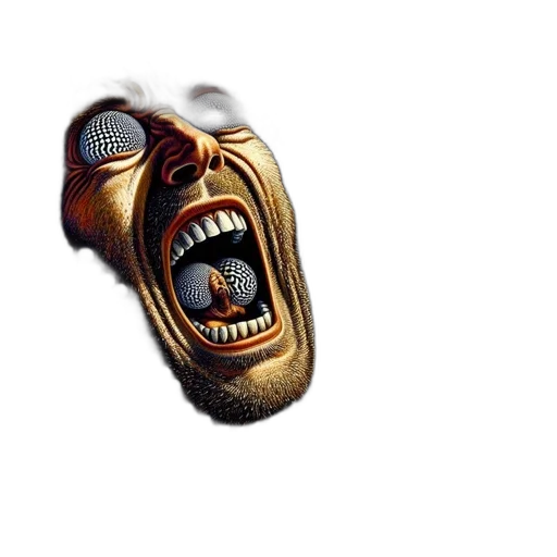 mask, face, creature, weapon transparent PNG cut-out