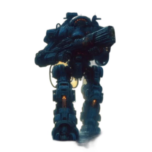 robot, weapon, staff, creature transparent PNG cut-out