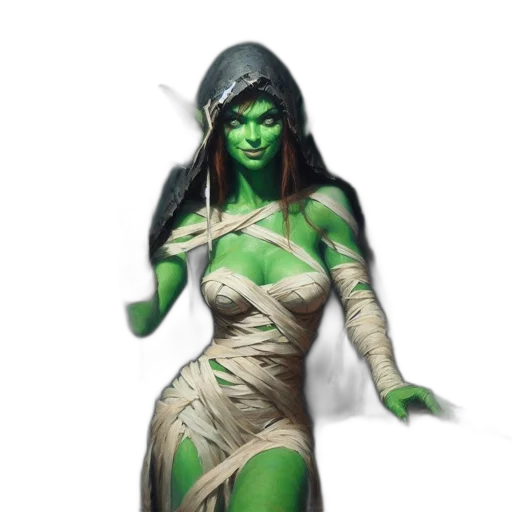 dress, fantasy art, concept art, comic book art transparent PNG cut-out