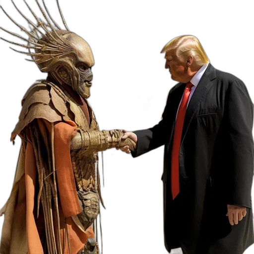 creature, mask, staff, concept art transparent PNG cut-out