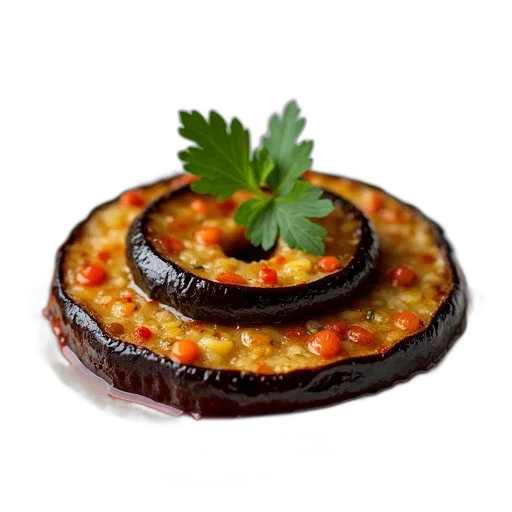 food, crown, photorealistic, 3d render transparent PNG cut-out