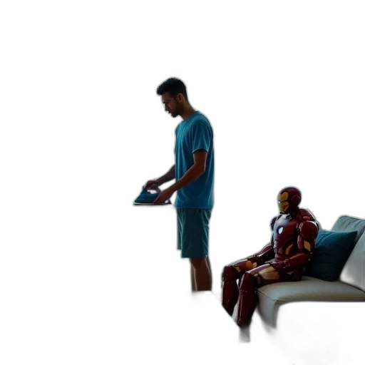 robot, furniture, staff, concept art transparent PNG cut-out