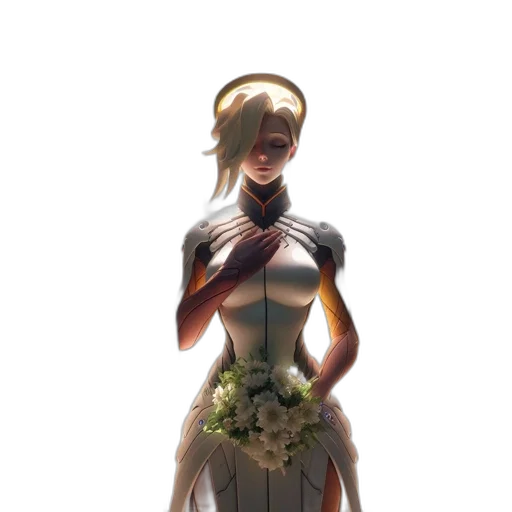 dress, robot, flower, mask transparent PNG cut-out