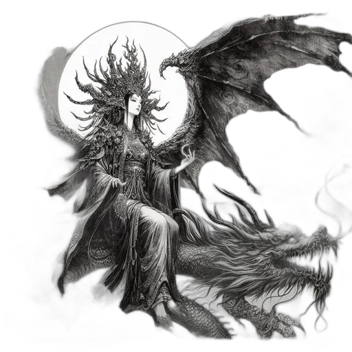 dragon, creature, mask, concept art transparent PNG cut-out