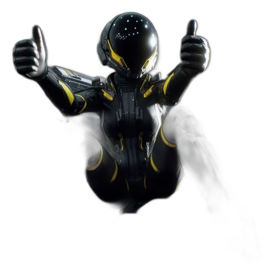 robot, weapon, mask, 3d render transparent PNG cut-out