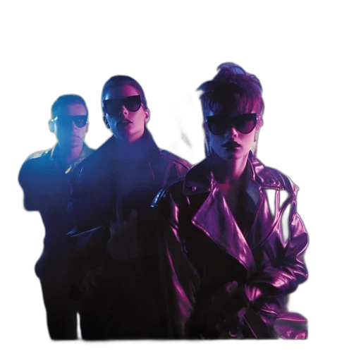 jacket, staff, vaporwave, concept art transparent PNG cut-out