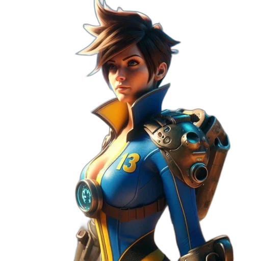 robot, dress, jacket, weapon transparent PNG cut-out