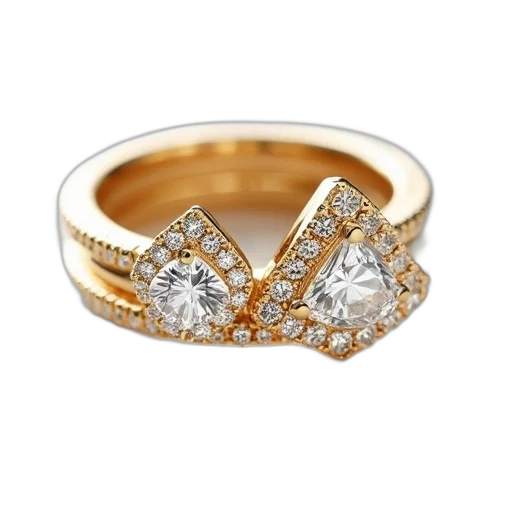 jewelry, crown, golden, two transparent PNG cut-out