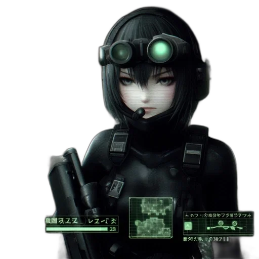 robot, weapon, cyberpunk, concept art transparent PNG cut-out