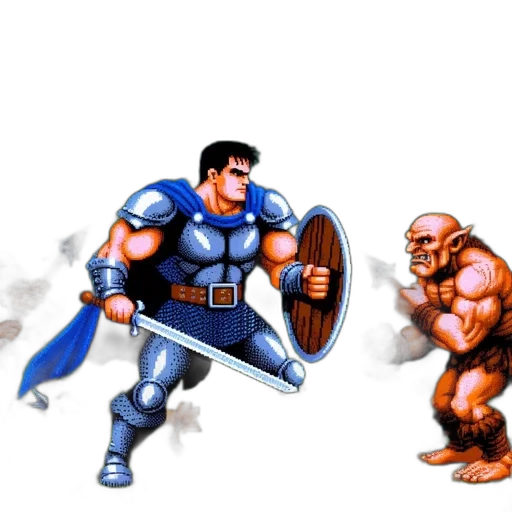 concept art, pixel art, comic book art, fantasy art transparent PNG cut-out