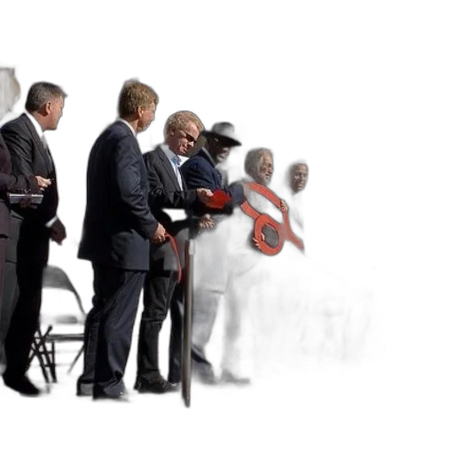 staff, ribbon, cutting, ceremony transparent PNG cut-out