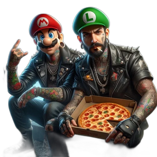 food, concept art, pixel art, comic book art transparent PNG cut-out