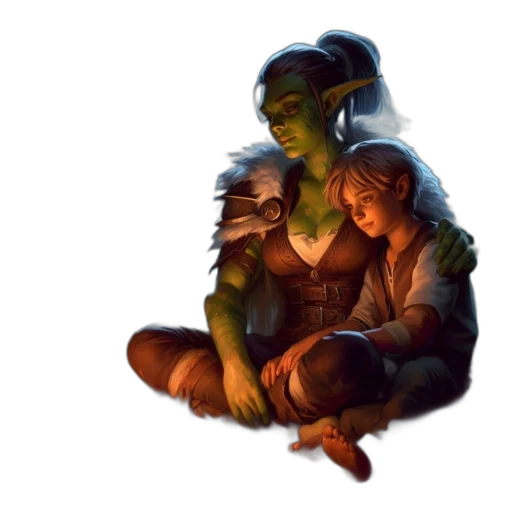 concept art, fantasy art, pixel art, comic book art transparent PNG cut-out