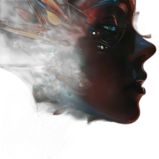 face, mask, robot, crown transparent PNG cut-out