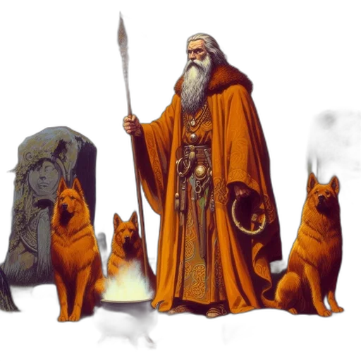 staff, animal, fantasy art, concept art transparent PNG cut-out