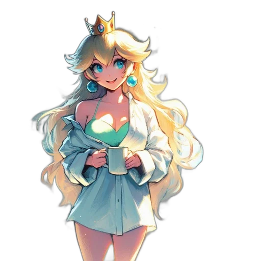 crown, dress, staff, concept art transparent PNG cut-out