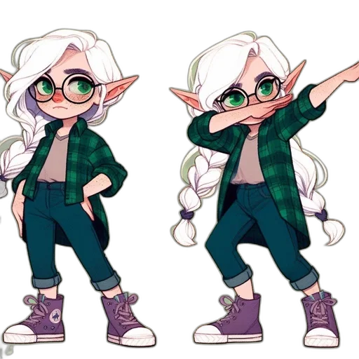 concept art, cartoon, 3d render, anime transparent PNG cut-out