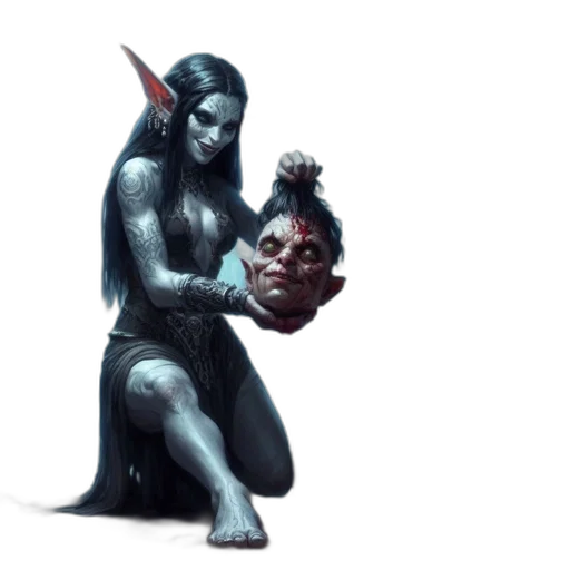 mask, creature, staff, face transparent PNG cut-out