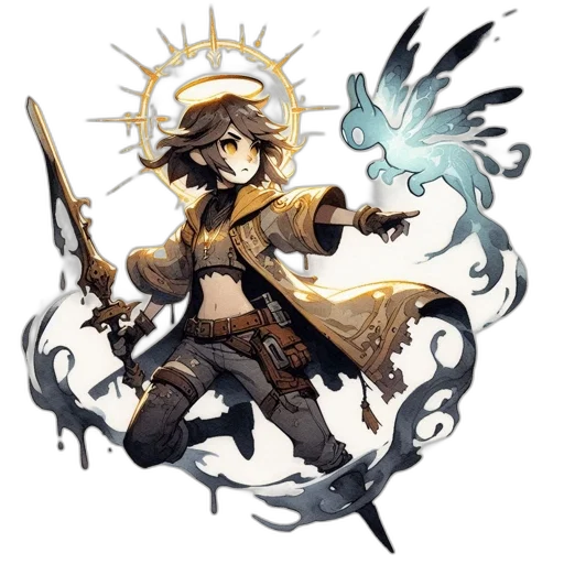 staff, sword, weapon, concept art transparent PNG cut-out