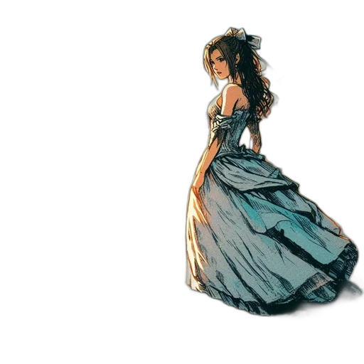 dress, crown, jewelry, concept art transparent PNG cut-out