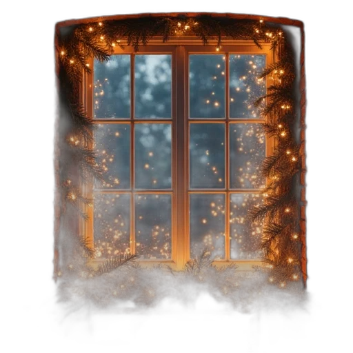snow, fire, outer space, christmas transparent PNG cut-out