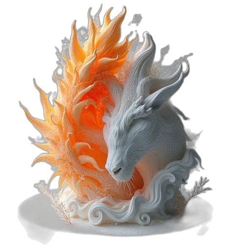 dragon, mask, creature, crown transparent PNG cut-out