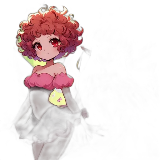 dress, flower, staff, crown transparent PNG cut-out
