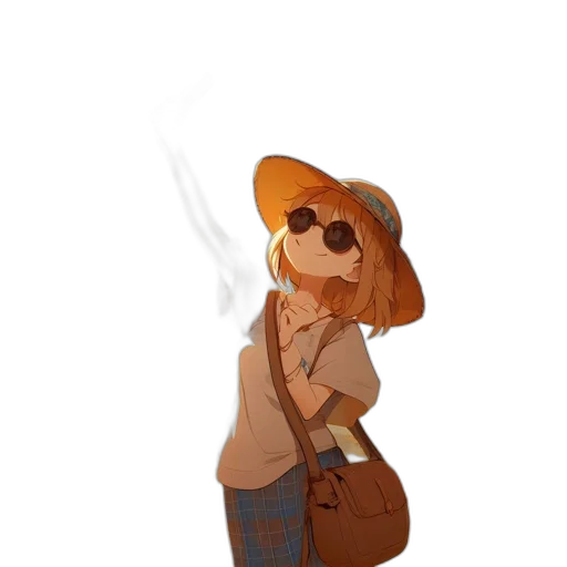 jacket, staff, dress, hat transparent PNG cut-out