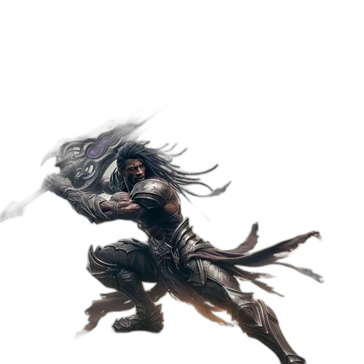 hair, dragon, creature, weapon transparent PNG cut-out