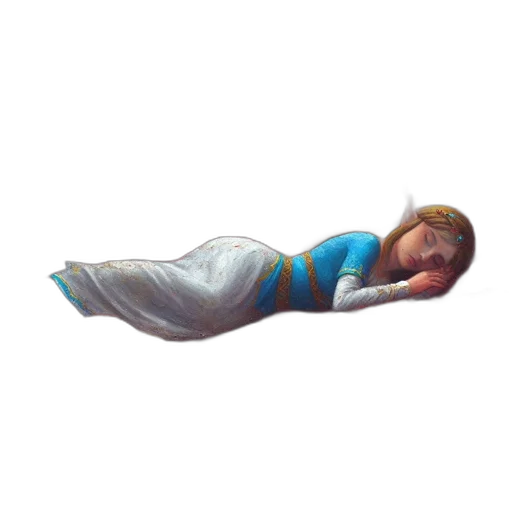 dress, staff, creature, photorealistic transparent PNG cut-out