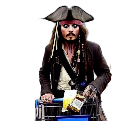 jacket, individual, dressed, pirate transparent PNG cut-out