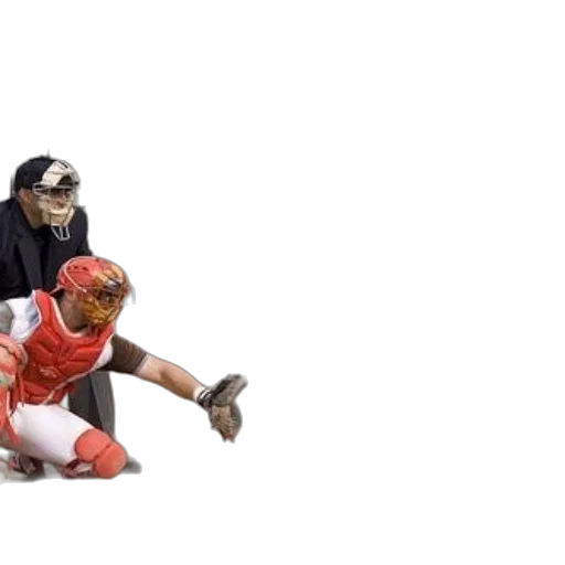 baseball, player, red, gray transparent PNG cut-out