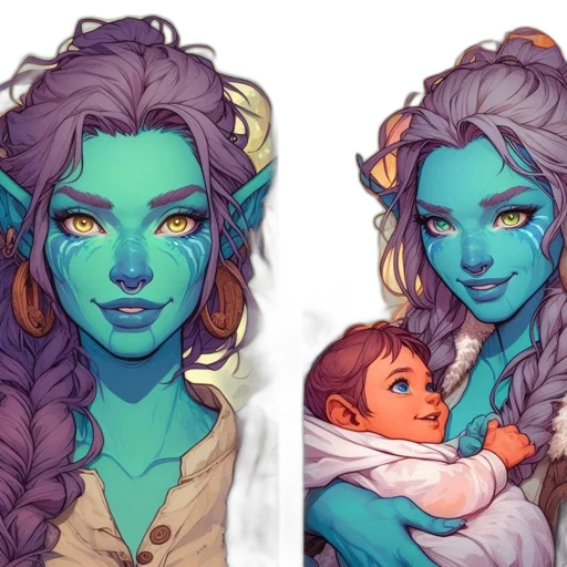 fantasy art, concept art, pixel art, photorealistic transparent PNG cut-out